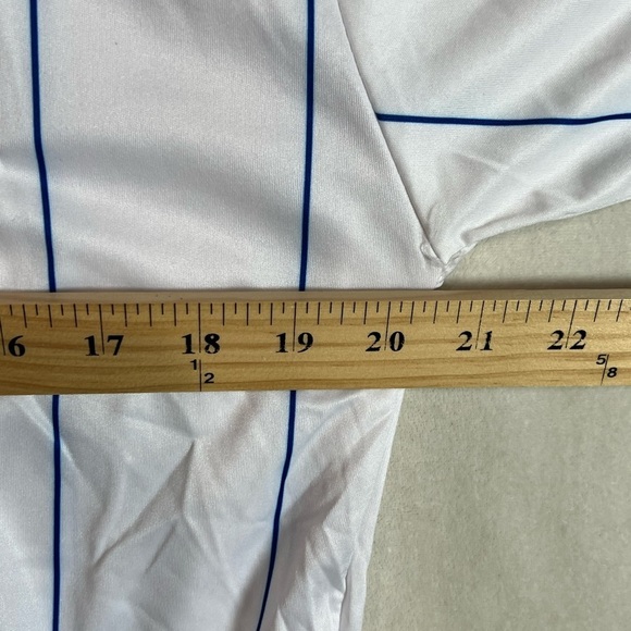 Honduras International Team Soccer Futbol Large White and Blue Striped Jersey - Picture 3 of 8